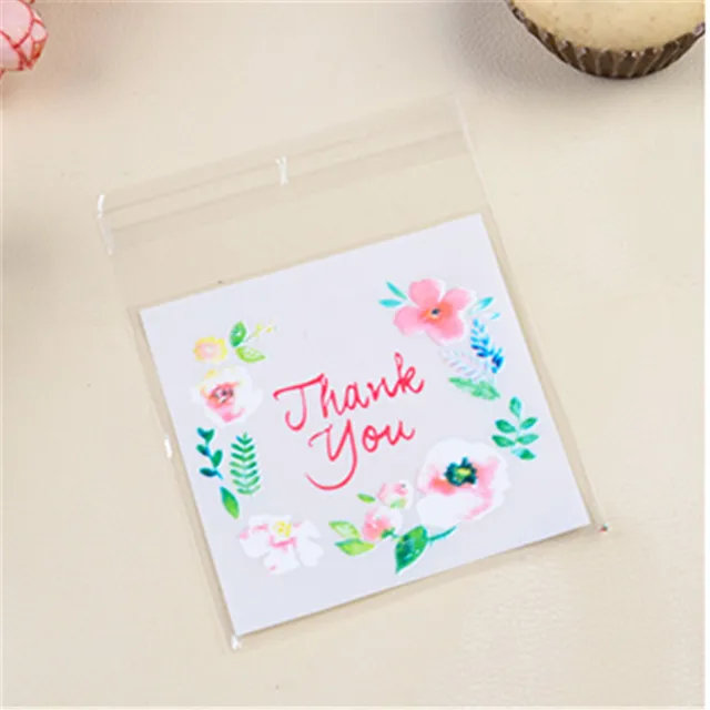 50pc Thank You Candy Bag Birthday Party Decorations Kids Cookies