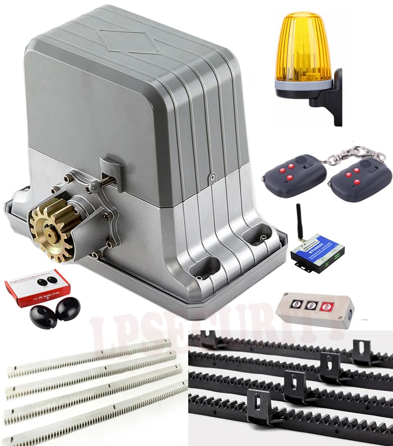 1800KGS complete kit Sliding Gate opener motor with Gear racks 6m or 5m
