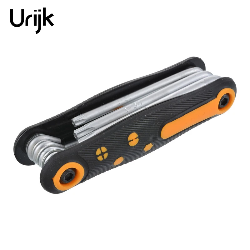 Urijk 8PCs/set Folding Screwdriver Hexagon Phillips Slotted Plum