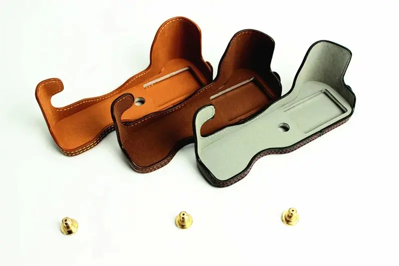 Fashional Camera Case Borsa Per Fujifilm Xt1 X-T1 Cuoio Mezza Corpo Set Copertura Con La Batteria Di Apertura