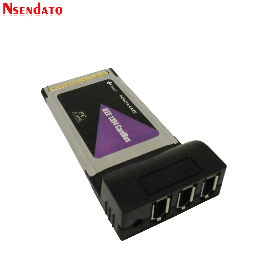 3 порта 6 Pin IEEE 1394 CardBus PCMCIA карта для цифровой камеры DV ...
