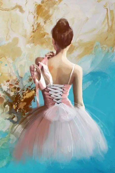 Portrait Sexy Girl Painting Ballet Dancer Oil Painting Canvas Wall Art for Bedroom Ballerina's Back Home Decor Hand Made 100% Portrait Sexy Girl Painting Ballet Dancer Oil Painting Canvas Wall Art for Bedroom Ballerina's Back Home Decor Hand Made 100%