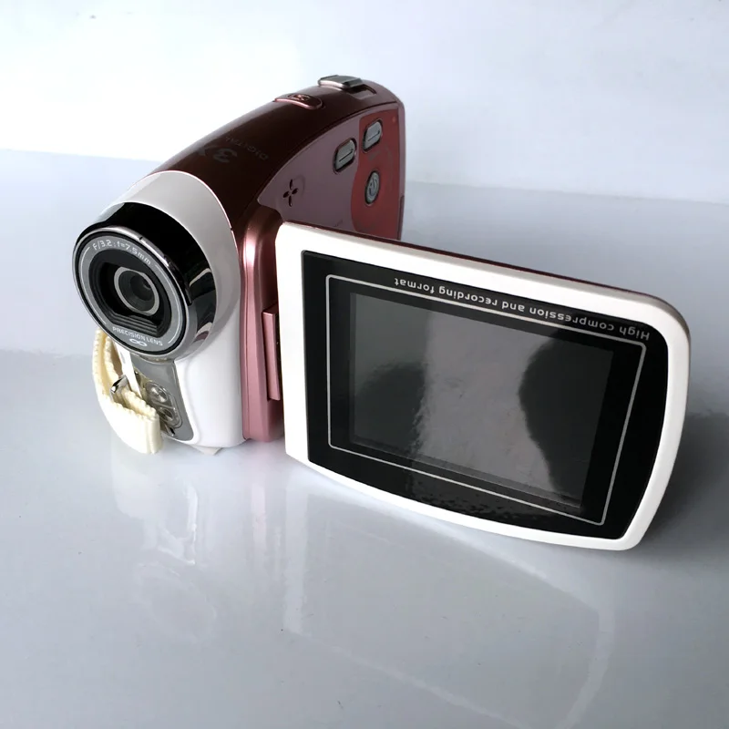 Портативная Цифровая видеокамера HD 2 5 x P DV съемка фотографий и откидной дисплей