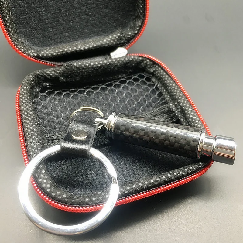 

Metal Carbon fiber Keyring Keychain