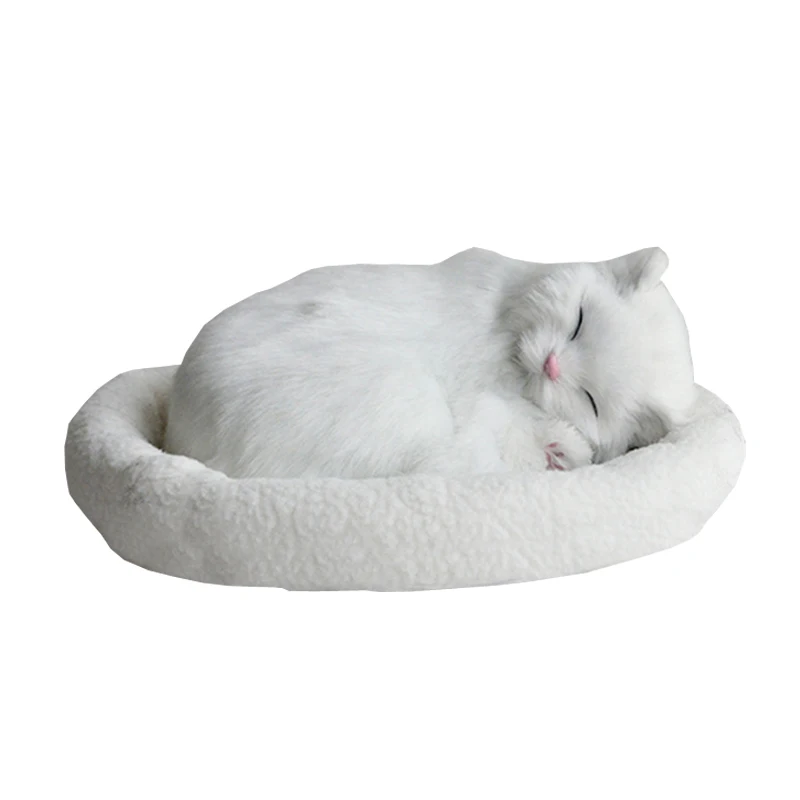 

Puppet doll puppet will breathe fake cat plush toy simulation model cute kitten and cat furnishings