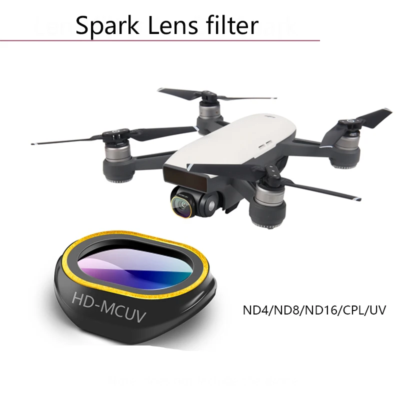 

Lens filter for DJI Spark Drone Camera Lens Filter AccessorIies HD Multi Coated Super Light Weight Filter HD UV CPL ND4 ND8 ND16