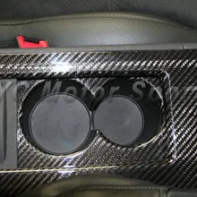 Автомобильные аксессуары полный углеродного волокна внутренняя отделка Подходит для 2008- R35 GTR CBA DBA центральной консоли подстаканник крышка автомобиль-Стайлинг