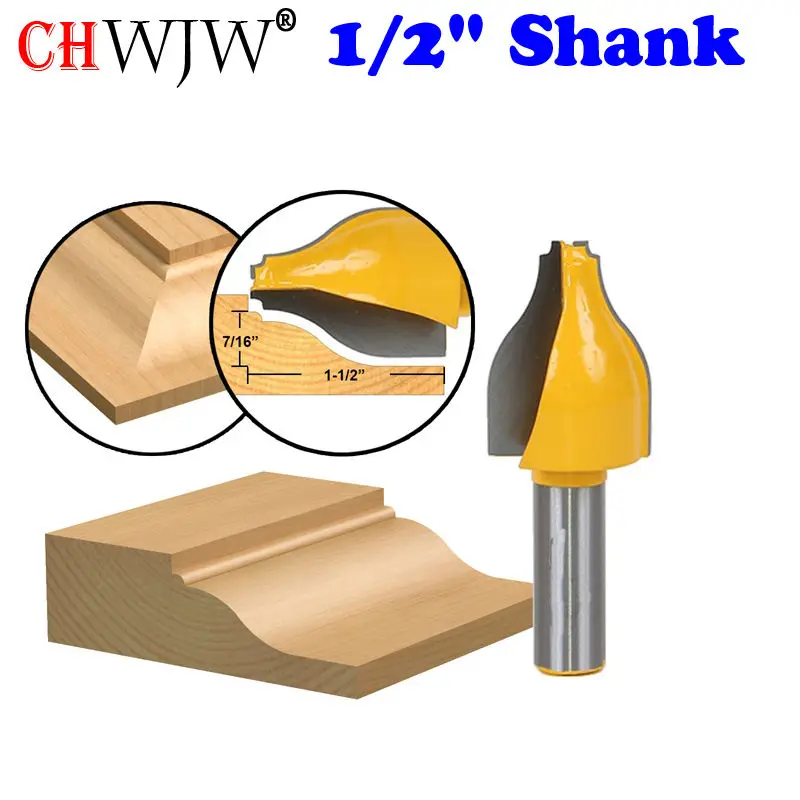 1 PC Panel Raiser Router Bit Vertical Ogee Bead 1/2" Shank door knife