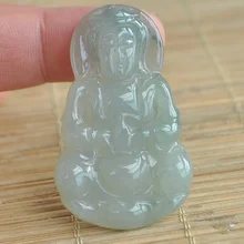 A yu голова правой руки резные Гуаньинь кулон плавающий цветок ваза