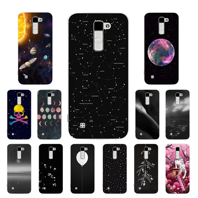 

Soft TPU Phone Case for LG K10 K 10 LTE K420N K430 K430DS 5.3 Back Cover Const Printing for LG K10 Coque for LG K 10
