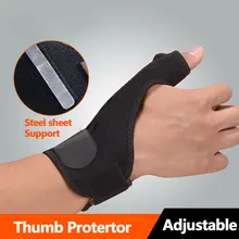 Бандаж фитнес-держатель руки поддержка запястья Кроссфит тренажерный зал наручный мат протектор регулируемый ремень стальной лист защита для большого пальца