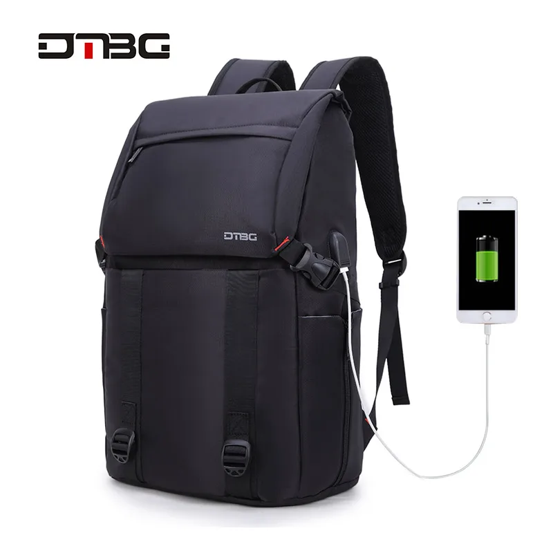 

DTBG Fashion 17" Laptop Backpack Unisex Stripped Anti-theft Smart Bag Pack Large Capacity Waterproof Travel Bags School Mochila