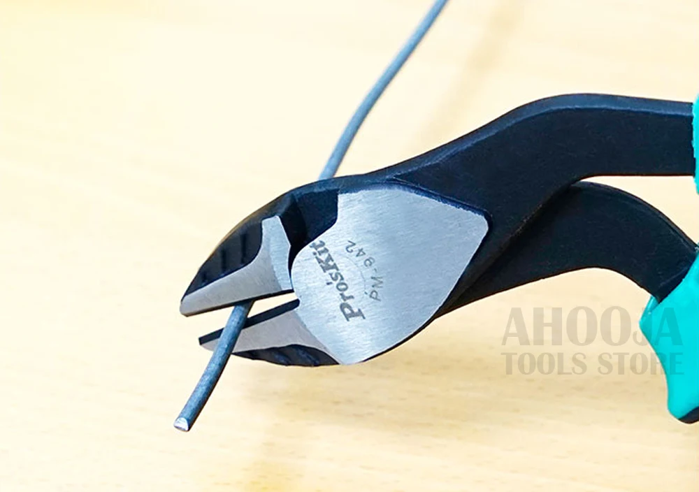 Pro'sKit электрические кабельные резаки 45 градусов изгибающая головка плоскогубцы для стальной проволоки провинция силовой кабель зачистки режущие плоскогубцы