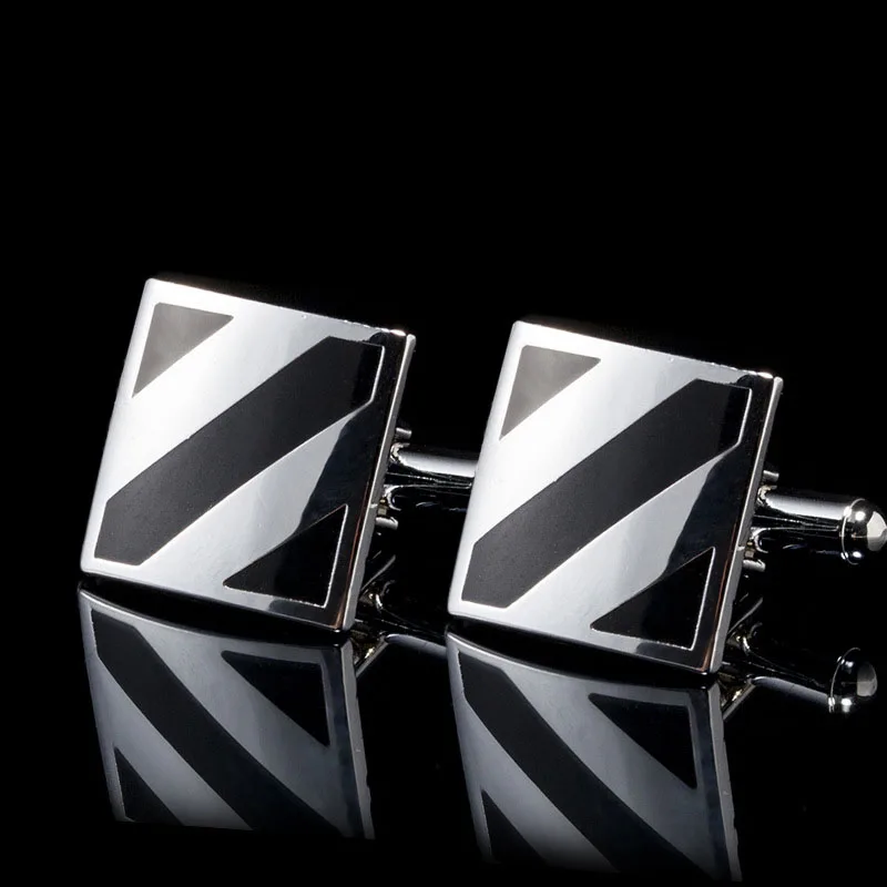 Cufflinks European Christmas presents classic brand square shell cuff