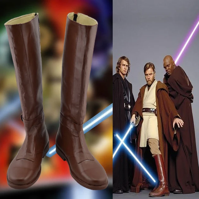 Custom Made New Star Wars Jedi Knight Obi Wan Adult's Cosplay Shoes