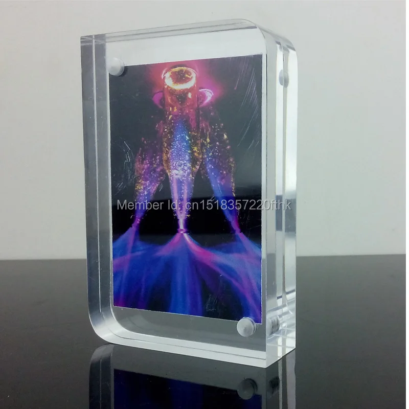 acrylic magnetic frame with round corner