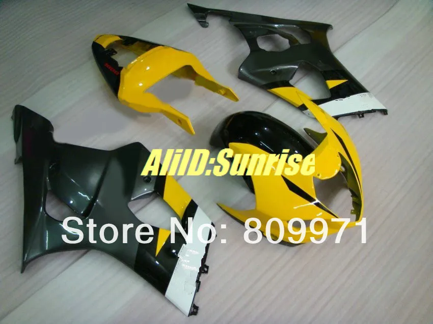 S378 Горячее предложение! Цвет: желтый, черный полный обтекатель для SUZUKI GSXR1000 2003 2004 GSX-R1000 03 04 GSXR1000 K3 03 04 2003 2003