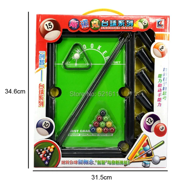 Mesa de bilhar mini jogo bilhar brinquedo mesa mesa conjunto crianças em  miniatura educationalportable snooker interativo - AliExpress