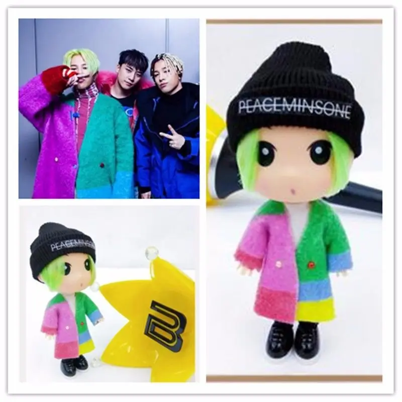 

PCMOS KPOP BIGBANG G-dragon GD FXXK IT Doll 13cm/5" Figure Handmade Model Toy Collection G-Dragon Kpop Plush Toys Doll New