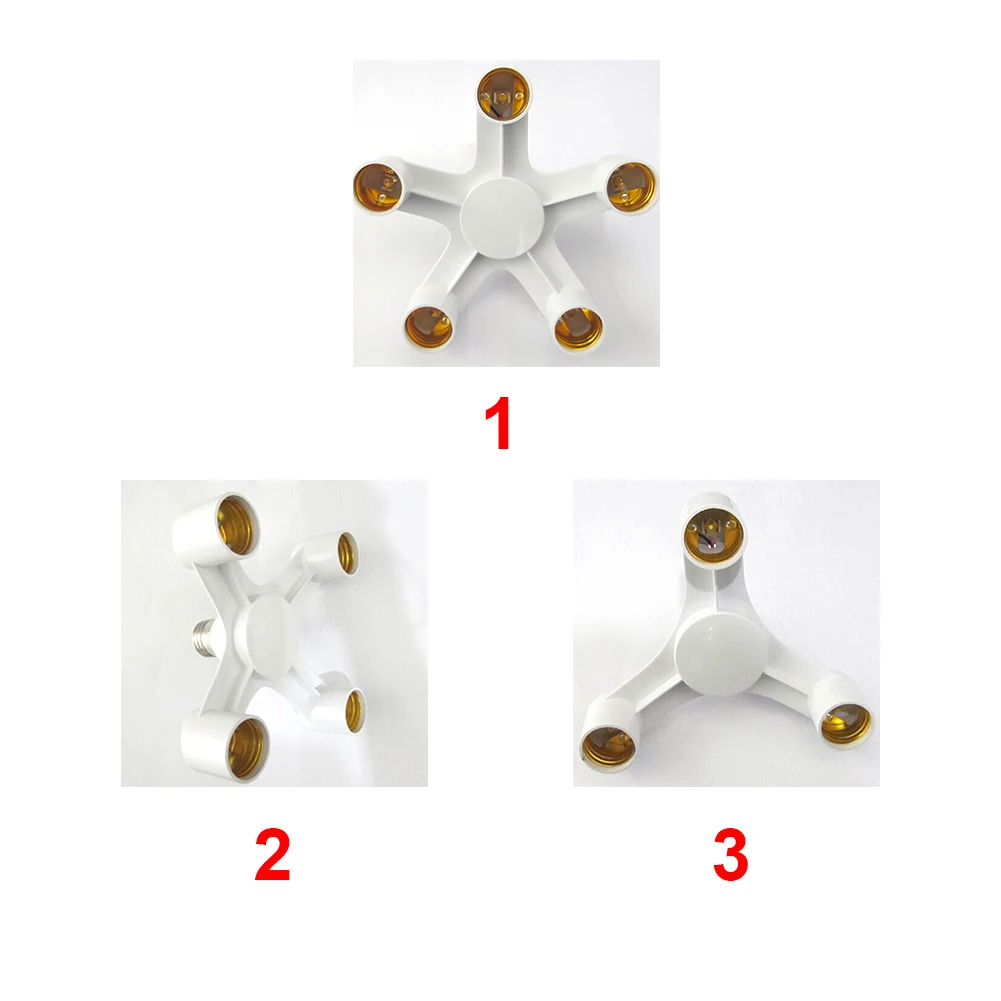 4 E27 розетка адаптер 4 в 1 100 Вт 85-285 в совместим с светильник лампочка E27 основного расширительный Разъем патрон