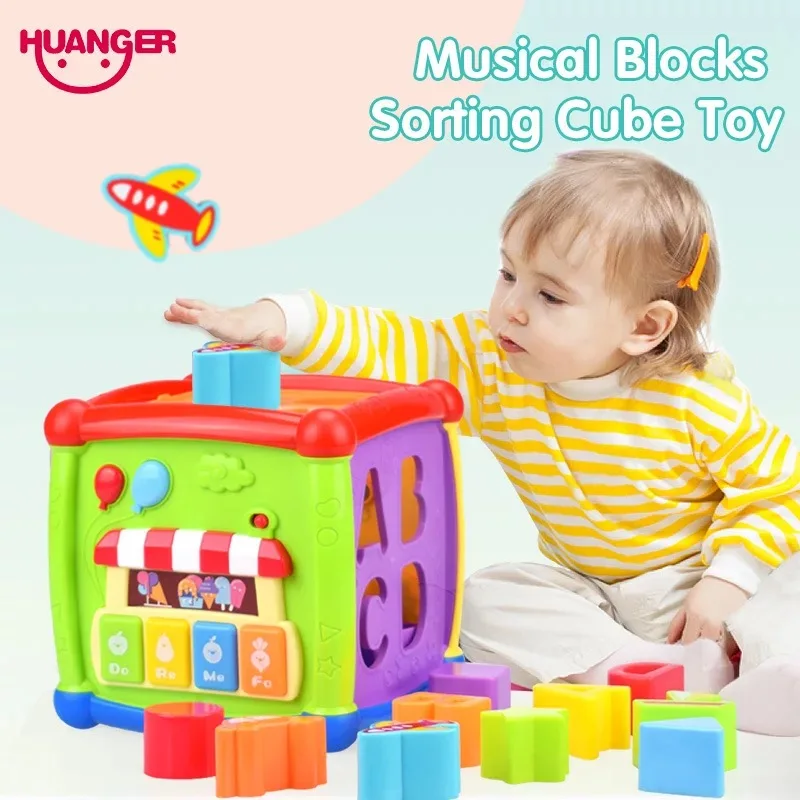 

Hexahedral Box Music Building Blocks Baby Early Education Toys Environmentally Friendly Material Non-toxic and Tasteless