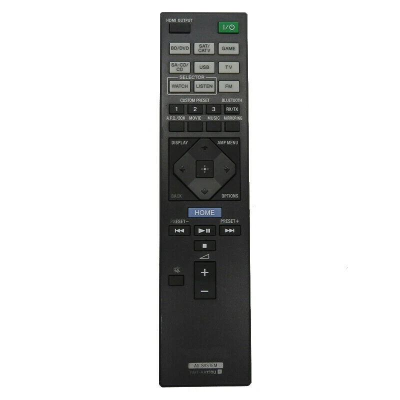 

Used Remote Control RMT-AA130U for Sony STR-DN860 STR-DN1000 STR-DN1060 AV System Receiver