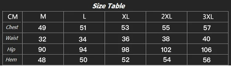 Size Table
