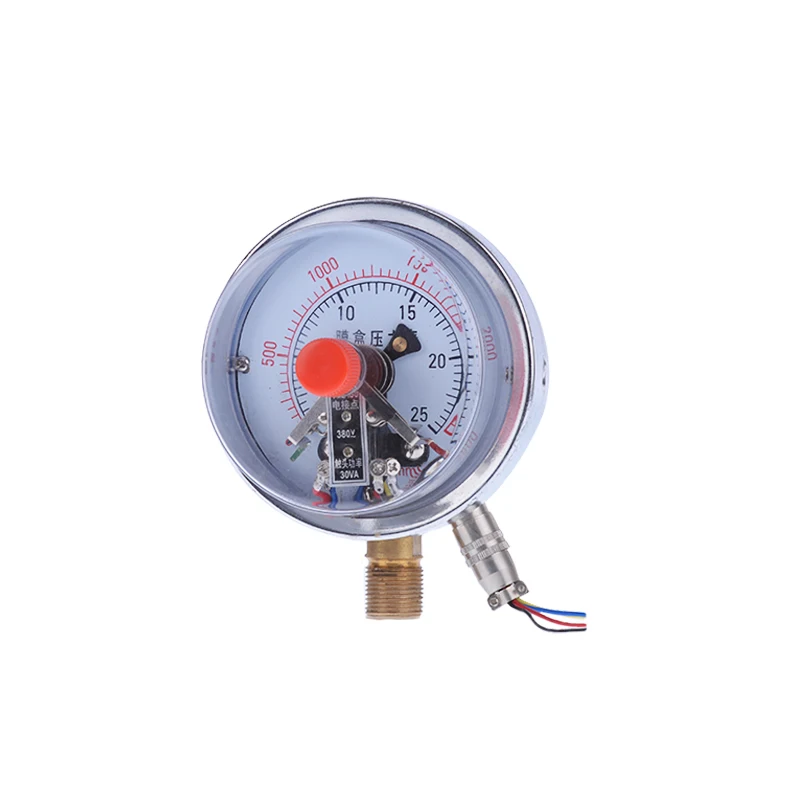 YEXC100 Diaphragm Contact Pressure Gauge KPA Meterin Pressure Gauges
