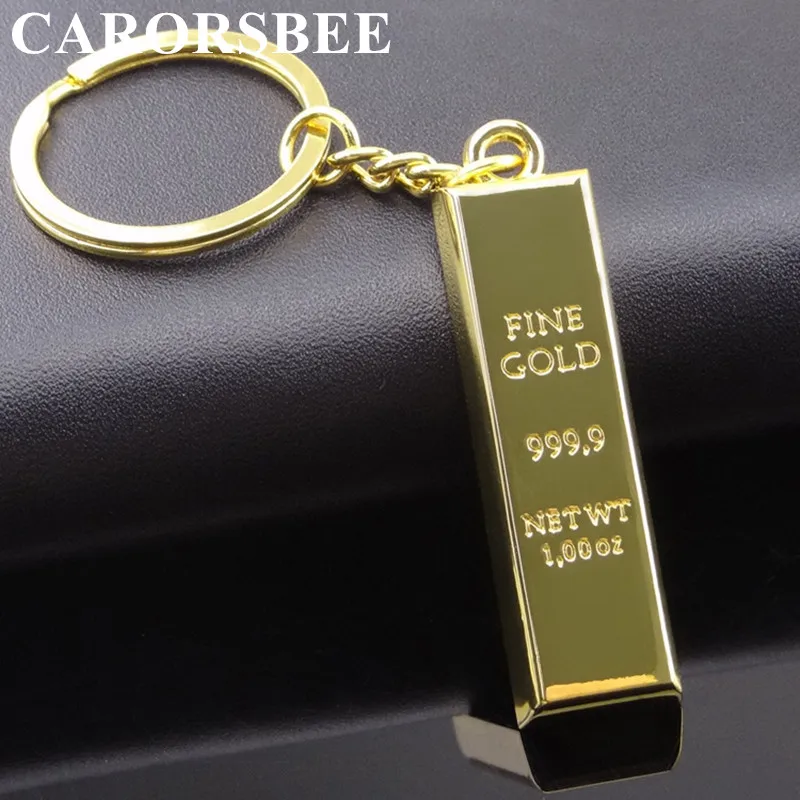 

Pure gold key chain Fine golden keychains Motorcycle keyrings Holder Keyfob Auto Car key rings accessory Car accessories