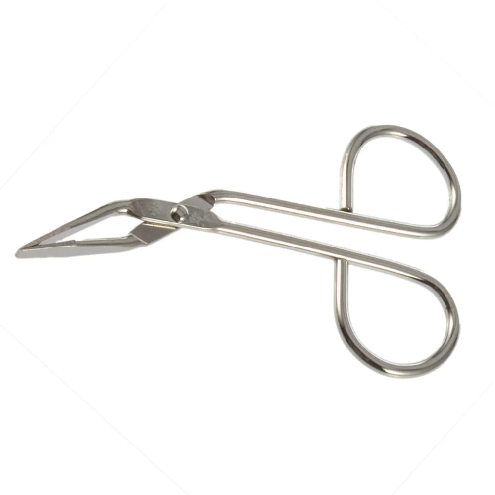 Buy 1pc Scissors Flat Tip Eyebrow Tweezer Clamp