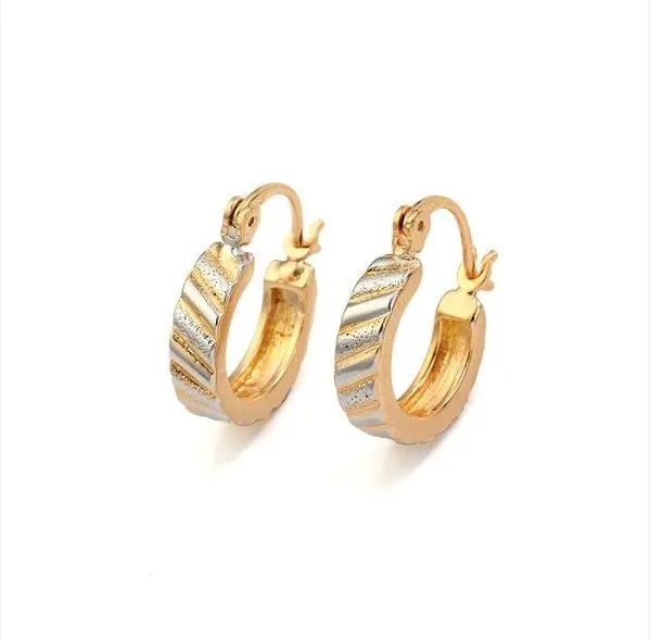 

MxGxFam Attractive Multicolour Hoop Earring +white gold color for Free Shipping