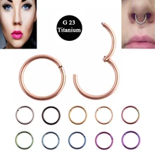 1 pc g23 titânio 16g nariz anéis segmento articulado anel septo clicker piercing nariz brinco tragus pircing nariz corpo jóias
