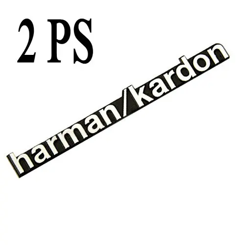 Lacuthe 3D Harman/Kardon Hi-Fi спикер стерео спикер алюминиевая эмблема наклейка автомобиль аксессуары Стайлинг - Название цвета: 2pcs