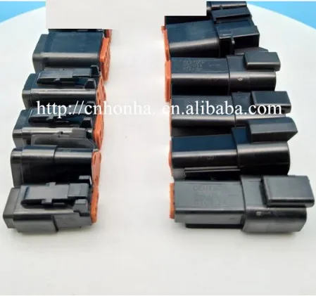 

Водонепроницаемый Электрический Штекерный разъем DT серии DT06 DT04, 15 шт., черный, Deutsch 2/3/4/6/8 контактов, для двигателя автомобиля, автобуса