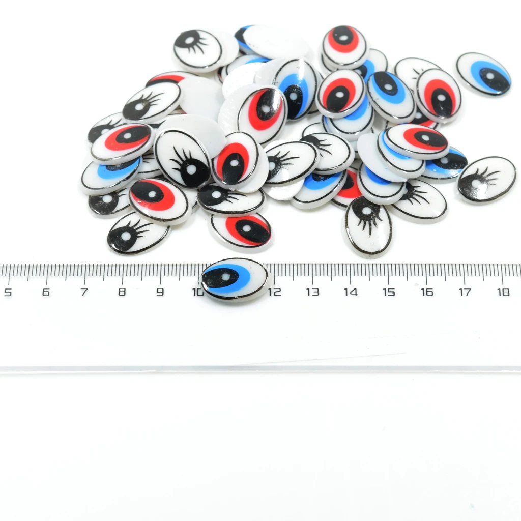 60pcs DIY Plastic Cartoon Eyes for Children Bear Dolls Animal Puppet Supply Toys Gifts DIY Scrapbooking Flatback Embellishments