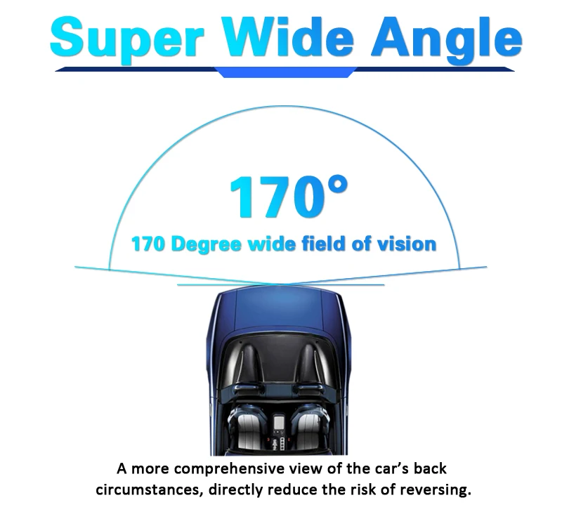A-Sure Автомобильная камера заднего вида Универсальная Резервная парковочная камера 8 светодиодный водонепроницаемый с ночным видением 170 широкоугольное HD цветное изображение