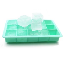 15 решеток, пищевой силиконовый лоток для льда, фруктовый кубик для льда, сделай сам, креативный маленький кубик льда, форма квадратной формы, кухонные аксессуары