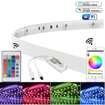 

2m USB LED strip Smart Light Band Smart Home music WiFi Alexa waterproof APP Remote Control LED Stripe TV Background tape light