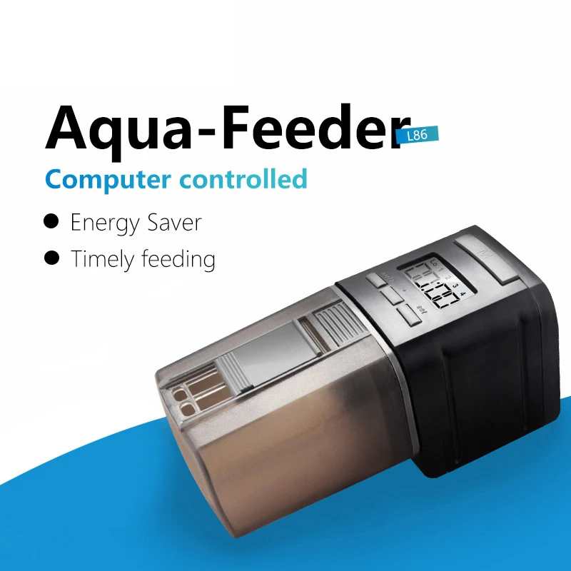 

Pet Feeding Dispenser LCD Indicates Fish Feeder Automatic Fish Feeder for Aquarium Fish Tank Auto Feeders with Timer