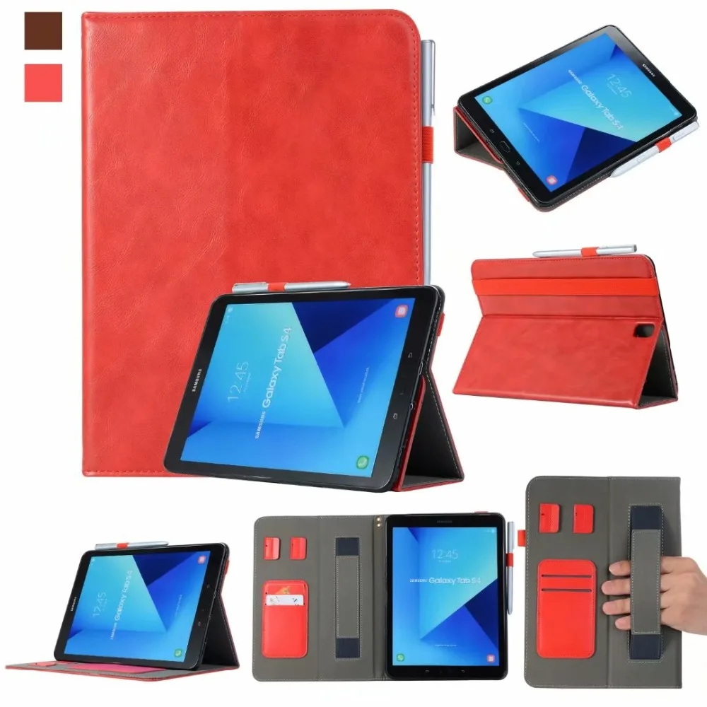 Чехол для samsung Galaxy Tab S4 10,5 T830 T835 T837 10," Funda планшет ручной карандаш держатель ремешок Смарт-оболочка+ ручка
