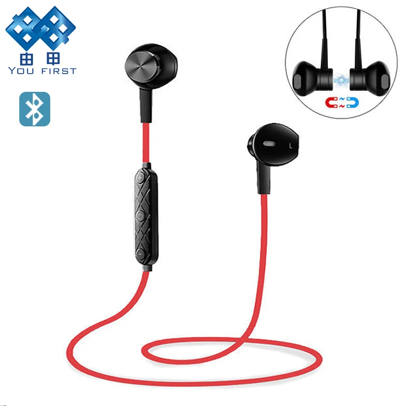 

YOU FIRST Wireless Headphones Bluetooth Sport Stereo Handsfree IPX4 Neckband Bluetooth Earphone With Microphone For Mobile Phone