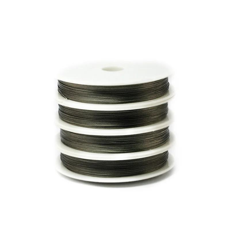 

Free shipping 1 Roll Original Color Steel Beading Wire 0.3/0.38/0.45mm 60M/Roll Jewelry Findings Accessories FXA