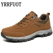 YRRFUOT мужские треккинговые ботинки водонепроницаемые уличные спортивные ботинки брендовые военные мужские кроссовки для альпинизма на шнуровке треккинговые ботинки