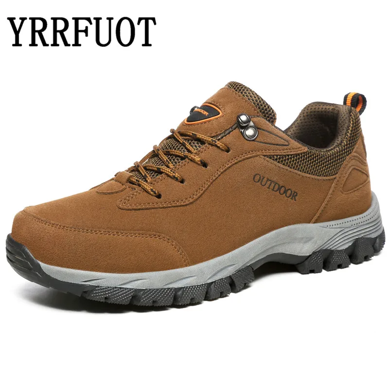 

YRRFUOT Men Hiking Shoes Waterproof Outdoor Sport Shoe 2019 Brand Military Mountain Climbing Men Sneakers Lace Up Trekking Shoes
