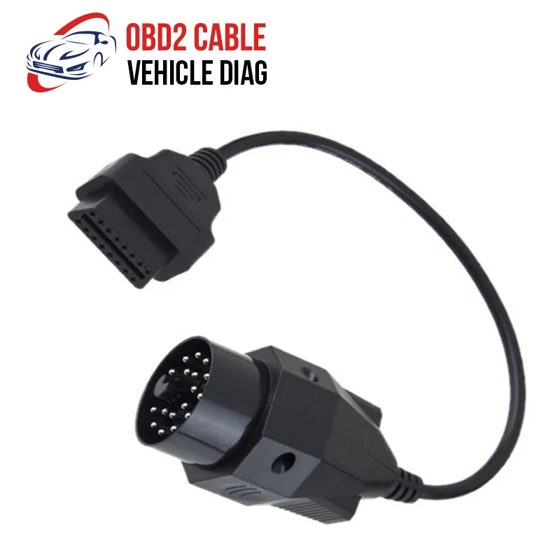 

5PCS/LOT OBD2 Adapter for BMW 20 pin to OBD2 16 PIN Cable Female Connector e36 e39 X5 Z3 for BMW 20pin Free Shipping