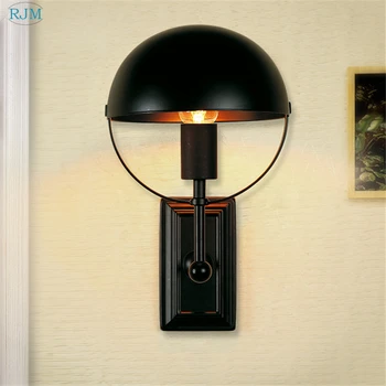 

Modern Iron Creative Led Wall Lamp Simple Black Color Wall Light for Kitchen Restaurant Bar Shop Store Bar Home Lighting Fixture