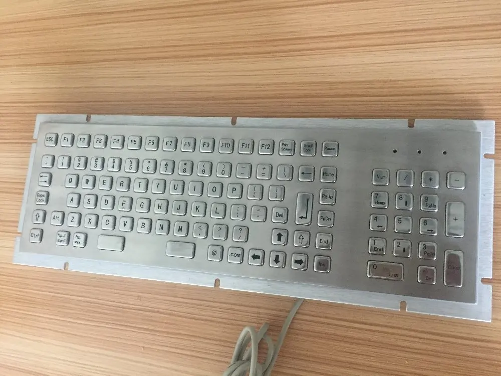 Металлическая клавиатура для ПК NEMA 4/4x или IP65 103 ключа промышленная/киоск
