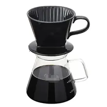 Популярный новейший ручной чашка-фильтр для кофе три отверстия керамический фильтр капельного капсула ручной кофе набор бумаги многоразовые фильтры