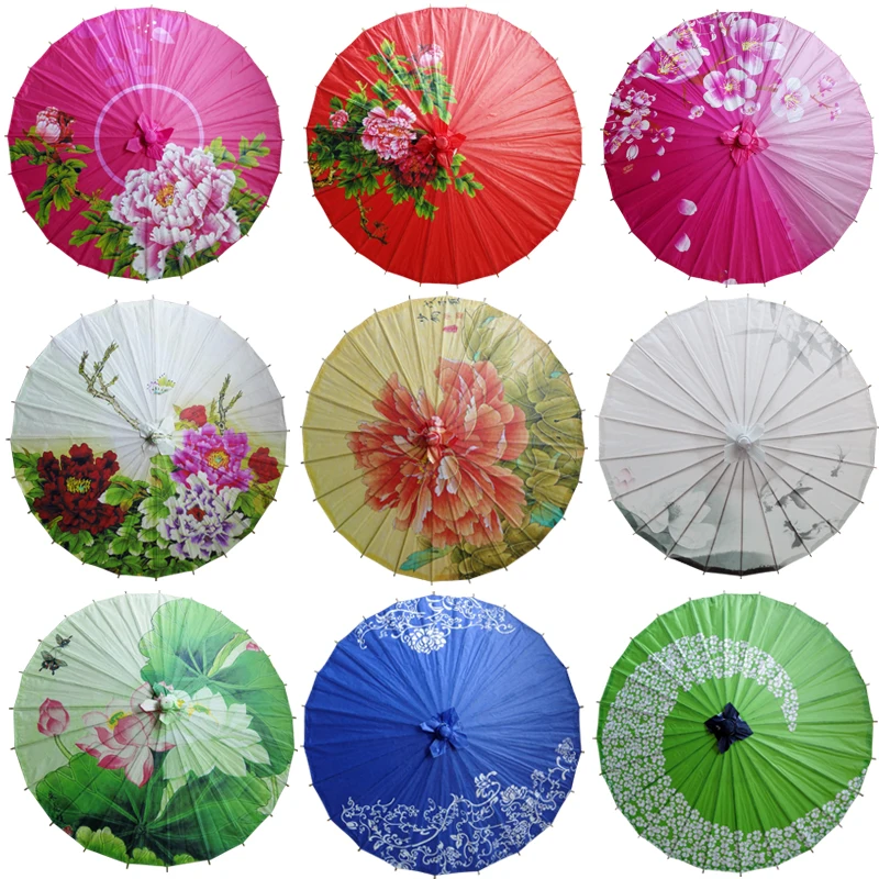 Hot 30cm A Variety Of Styles Classical Oil Paper Umbrella Parasol Stage