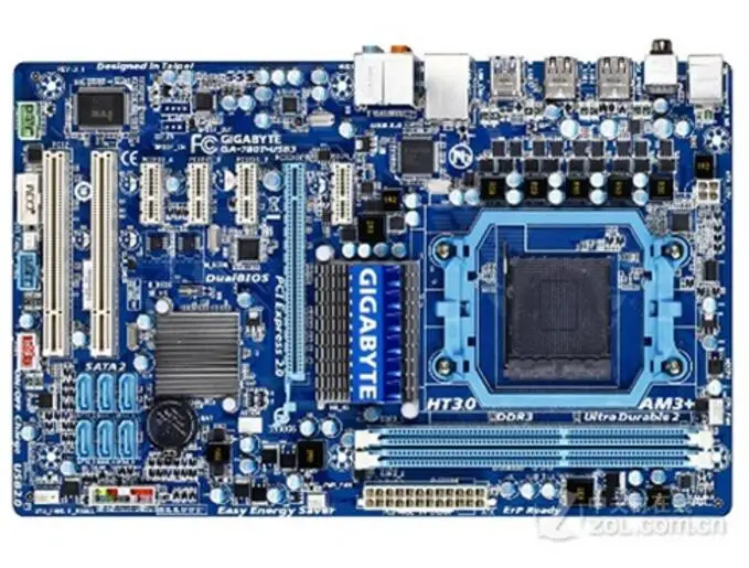 Для Gigabyte GA-780T-USB3 оригинальная б/у настольная материнская плата 780T-USB3 760G Socket AM3 + DDR3